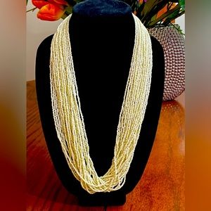 28 strands of seed beads necklace